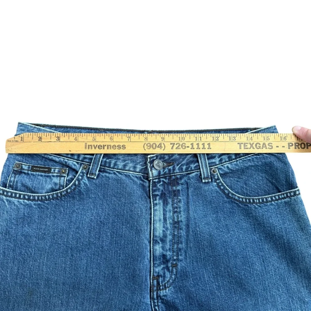 Alex‎ Cannon Mens Jeans Blue Wash Denim Straight Leg Size 32x32